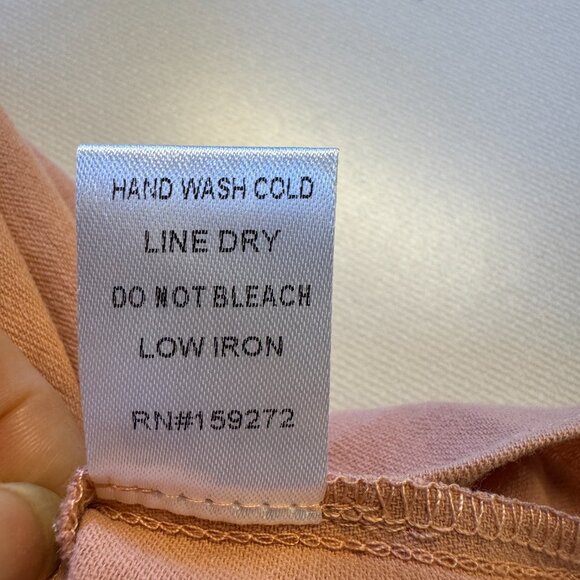 GiGio USA Babydoll Top Small Pink Rose Mauve Sleeveless Lace Trim Bow Back Girly - Picture 9 of 9